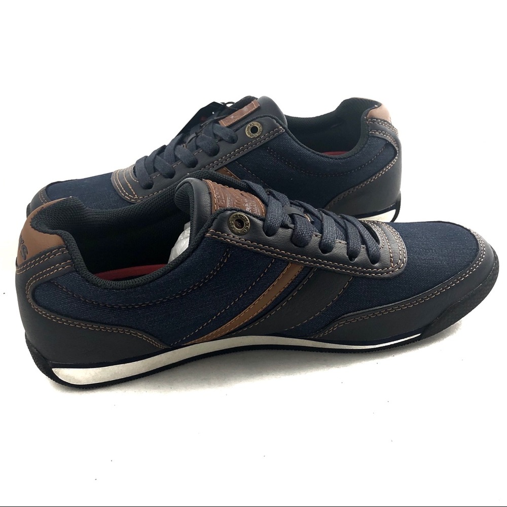 LEVI’S TUSTIN DENIM NAVY / TAN SIZE 8M NWT